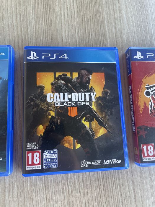 Jogos PS4 - God of War, Black Ops 4, Red Dead Redemption