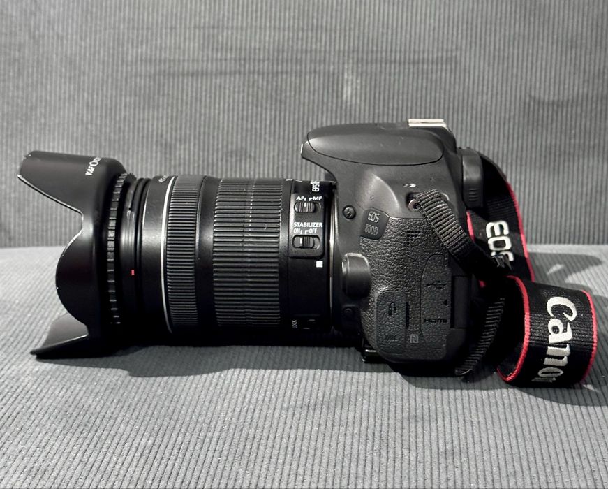 Canon 800d + EF 18-135 is STM