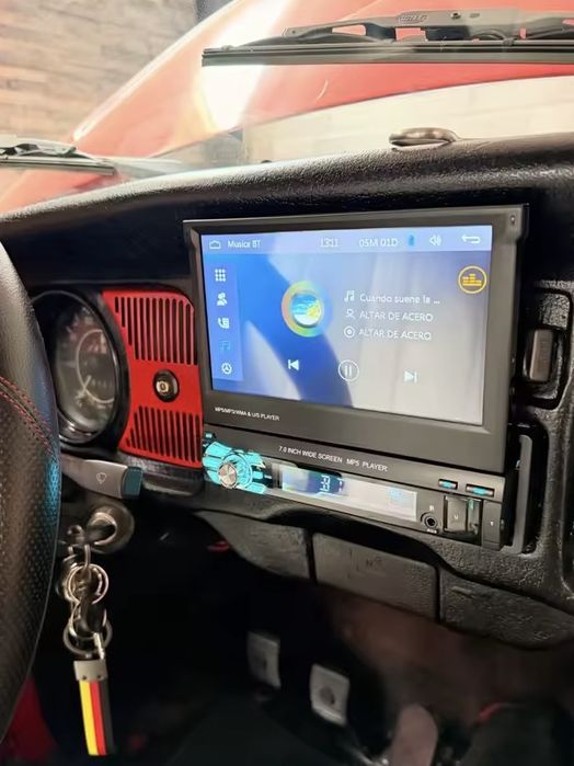 Auto-Rádio MP5 Retrátil Touch (NOVO) GPS/ Atende Chamadas etc