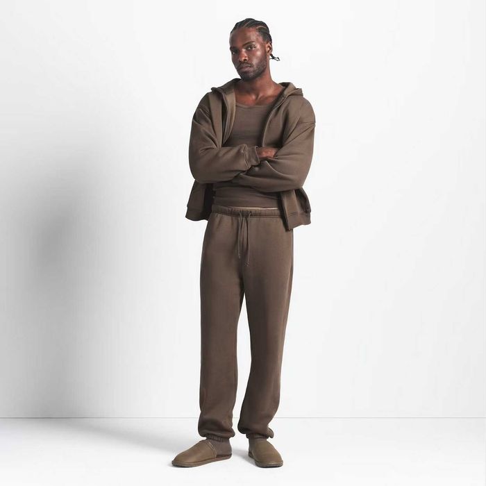 Оригінальний чоловічий флісовий спортивний костюм SKIMS Mens Fleece Lounge (Худі Lounge Hoodie + Джогери Lounge Relaxed Jogger). Спортивный костюм.