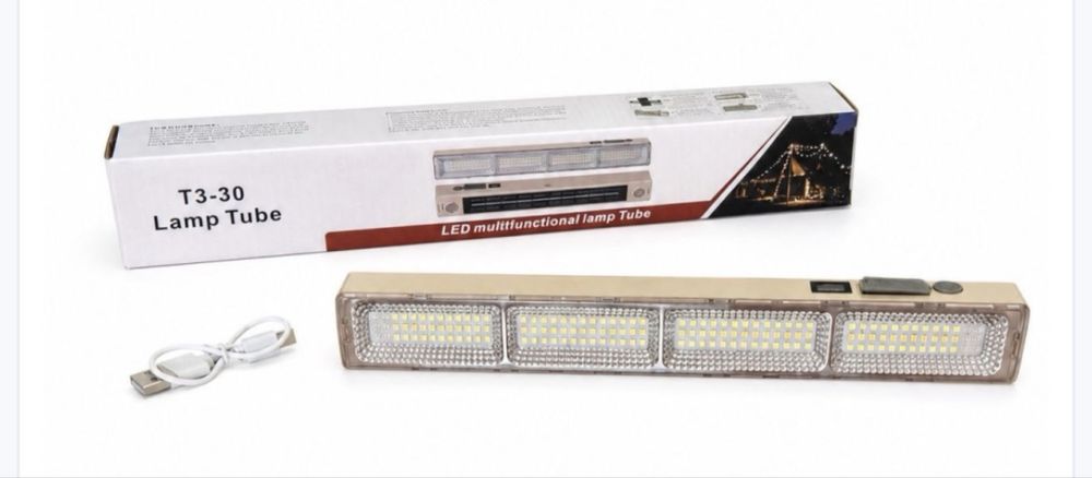 Led лампа, саітлодіодна дампа,ліхтарик, лампочка акумуляторна з пластиковим корпусом, жовтого кольору, з магнітом і гачком