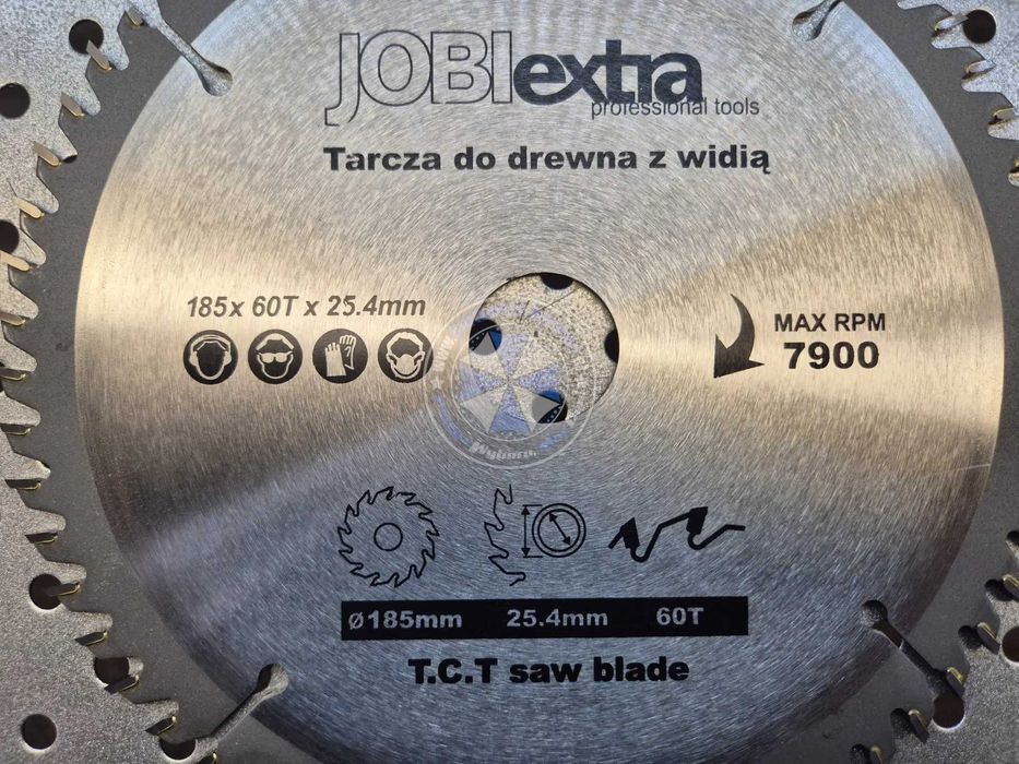 Tarcza do drewna z Widią TCT 185mm 60T tarcza do drewna 185mm 60 zębów