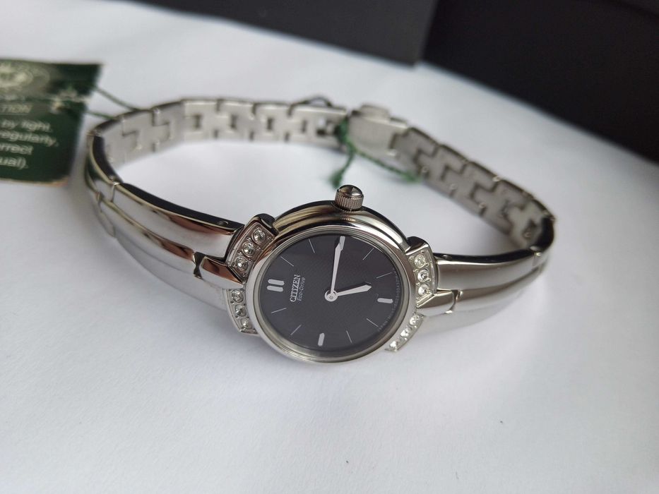 Японские женские часы Citizen Eco-Drive EW9010-54E Swarovski, РРЦ $225