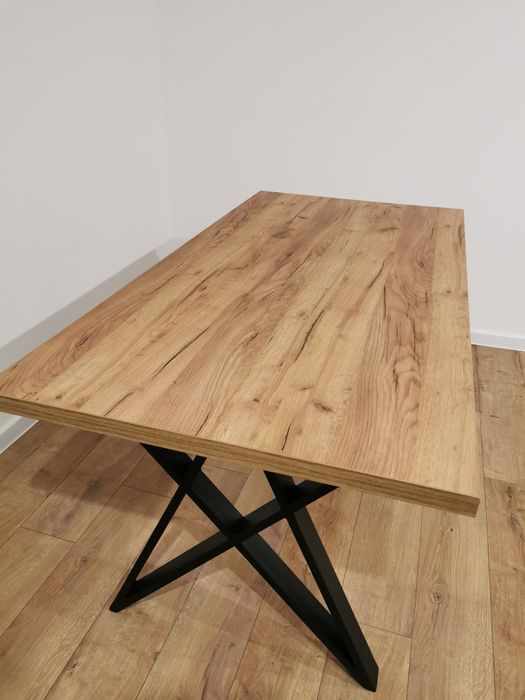 Stół Loft metalowe nogi 160/80 Dąb