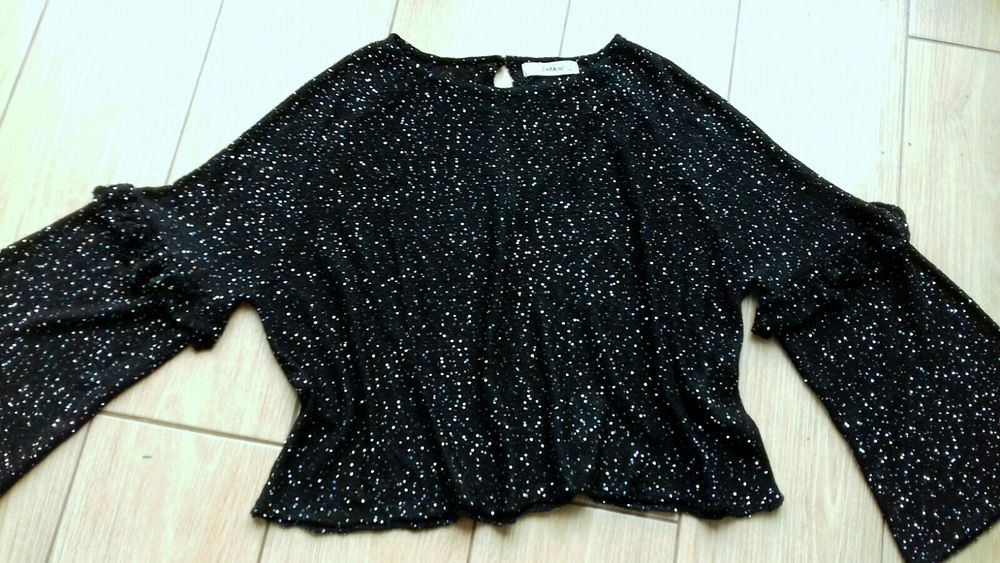 ZARA sweterek jak NOWY oversize M /L/ XL cekiny z cekinami