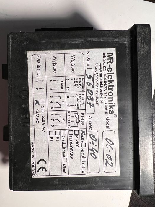 Tablicowy panel odczytowy OC-02 - 8 urządzeń