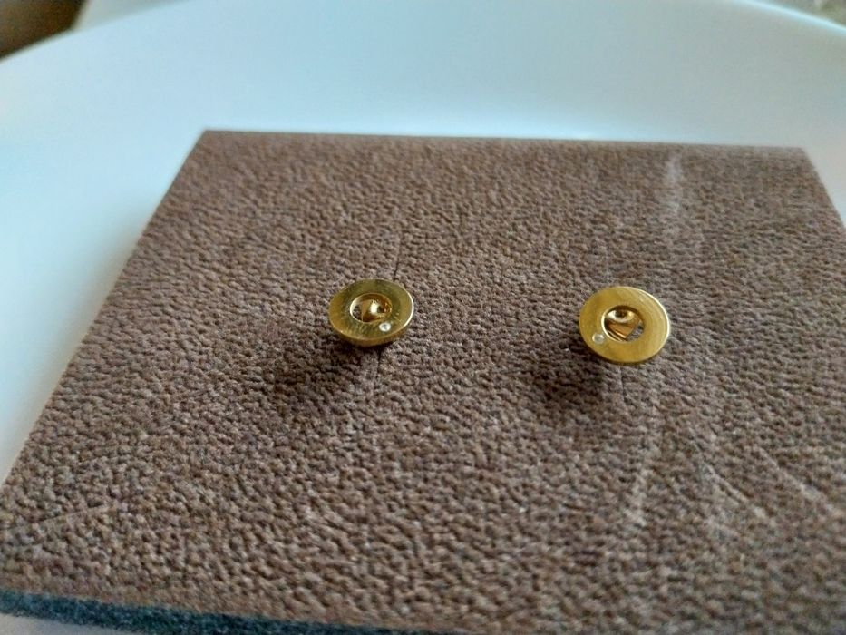 Kolczyki sztyfty koła stal szlachetna