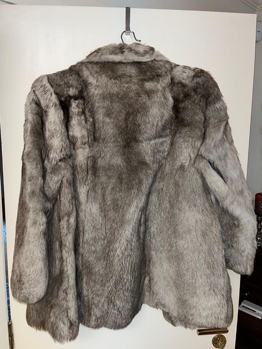 Casaco de pele de lobo verdadeiro