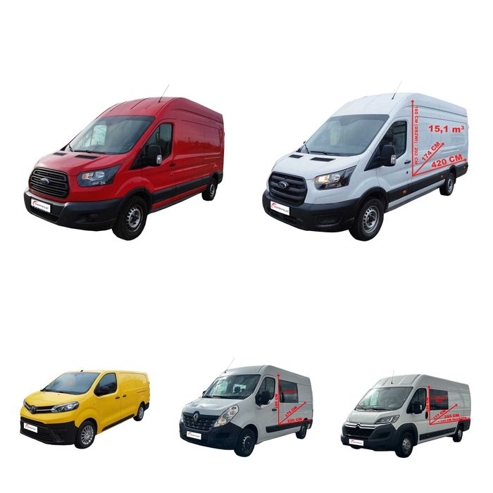 Tani wynajem samochodów dla kurierów, przewoźników