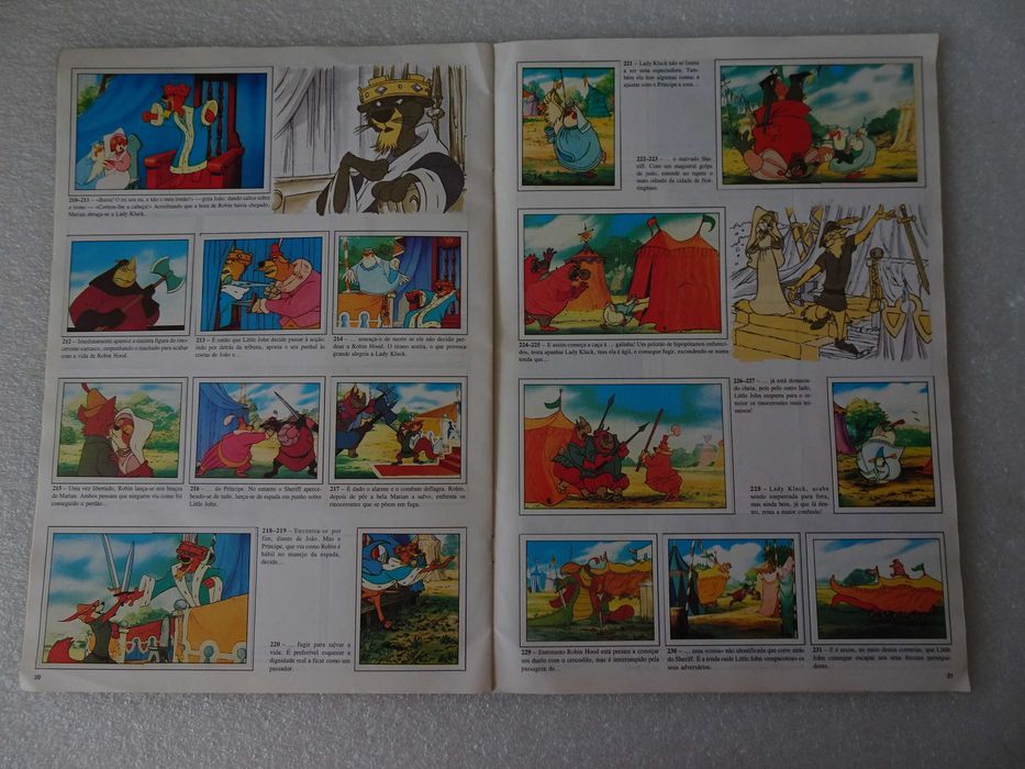 Caderneta de cromos Robin Hood Panini (faltam 4 cromos)