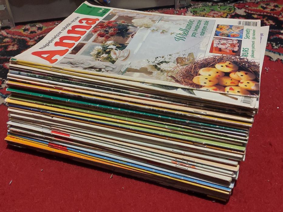 Anna najpiękniejsze robótki ręczne, 34 numery, pelny rocznik 1997 - 99
