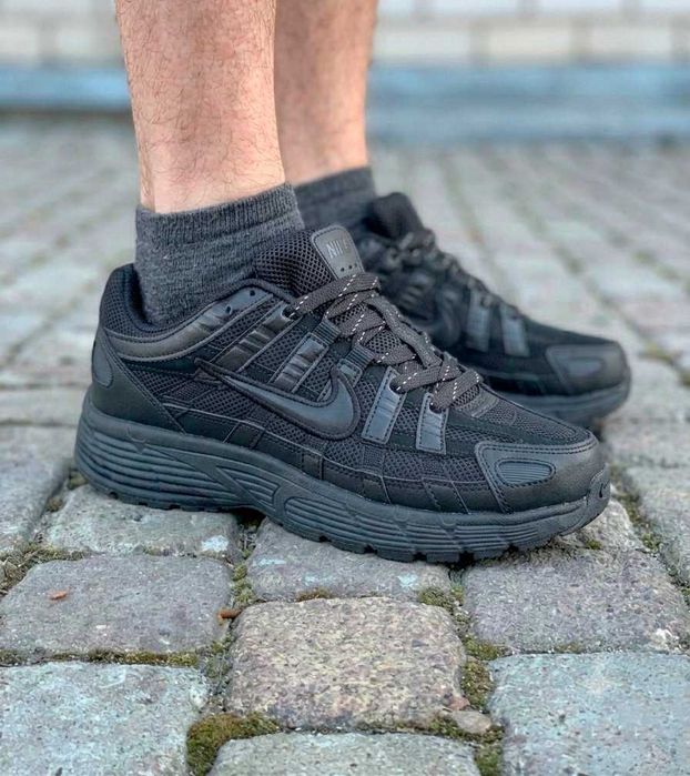 Кросівки Nike P-6000 Black р.36-38 — чорні Найк П6000 на кожен день | унісекс | ретро стиль