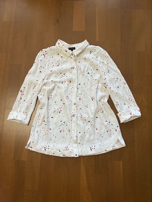 Biała koszula Solar w serduszka 34 36