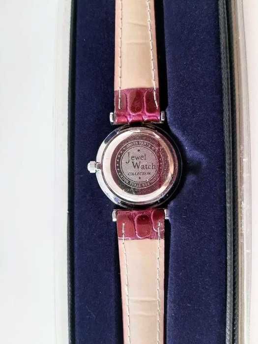 Relógio Senhora cor de vinho - Jewel Watch - Swarovski Crystal