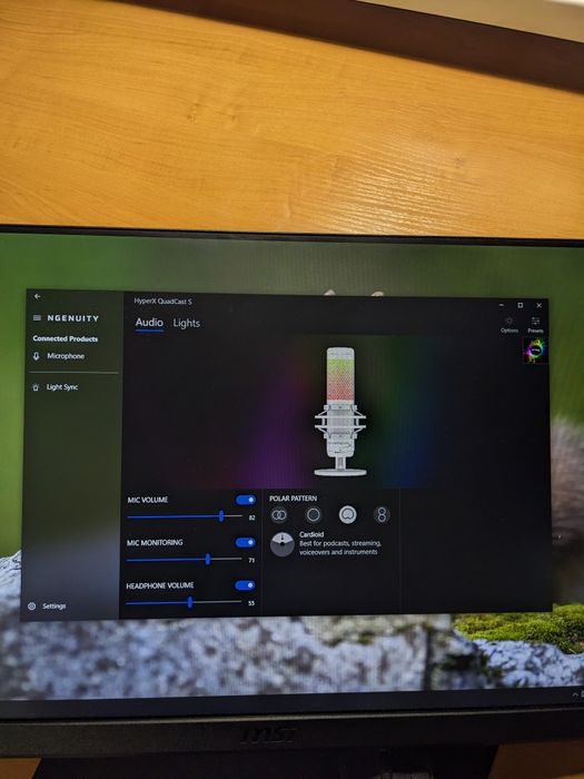 Мікрофон HyperX QuadCast S White