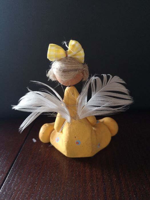 Aniolek ceramiczny - rękodzieło.