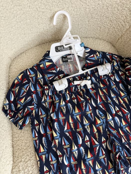 Лляний сет рубашка та шорти