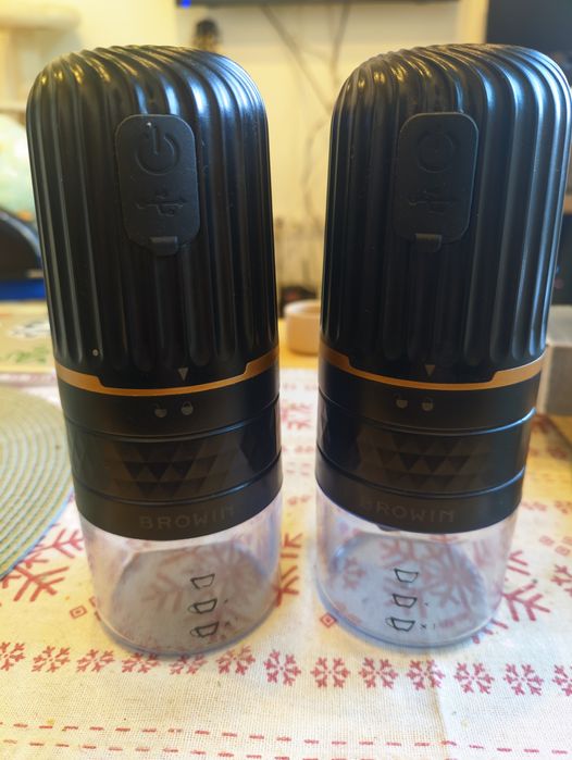 Elektryczny Młynek do Kawy BROWIN USB-C + Drugi na Części OKAZJA