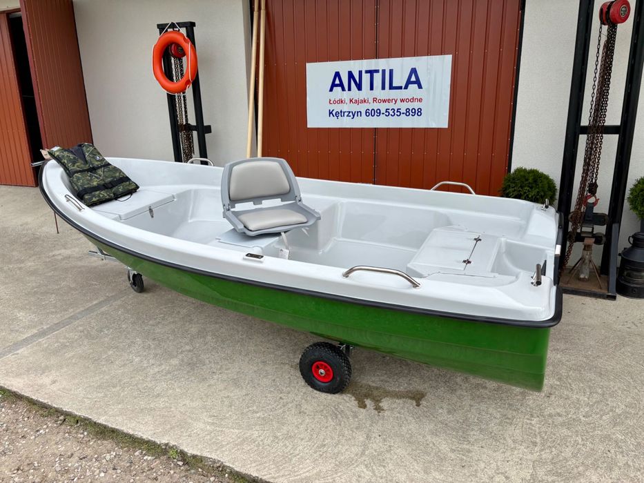Łódka Delfin 360 Certyfikat CE Płaskodenna Stabilna Transport Cała PL