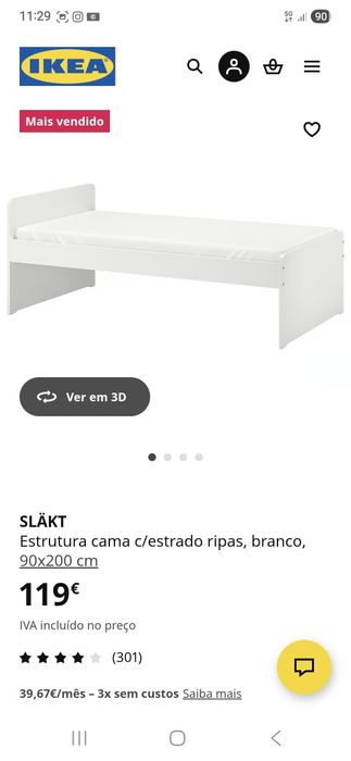 2 camas quase novas 90x200 com colchão