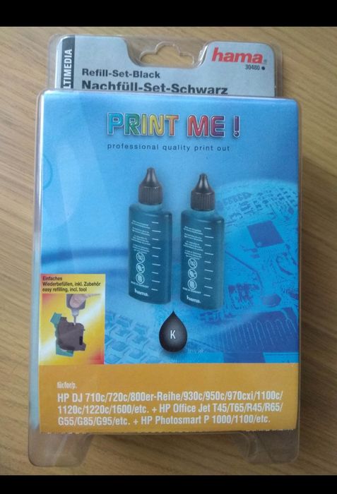 Tusz w butli Hama czarny (black) 2X50 ml