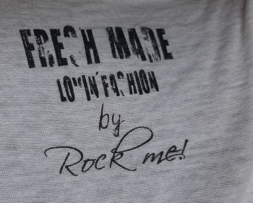 Biała bluzka tunika rock me rozmiar XL