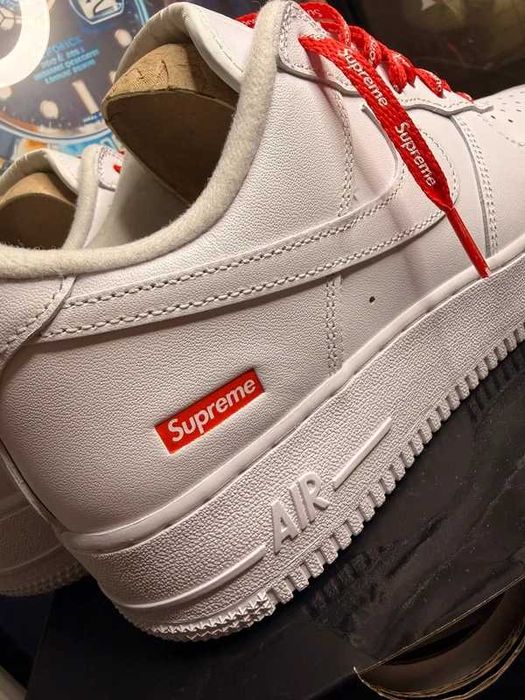 Nike Air Force 1 Supreme White R.42