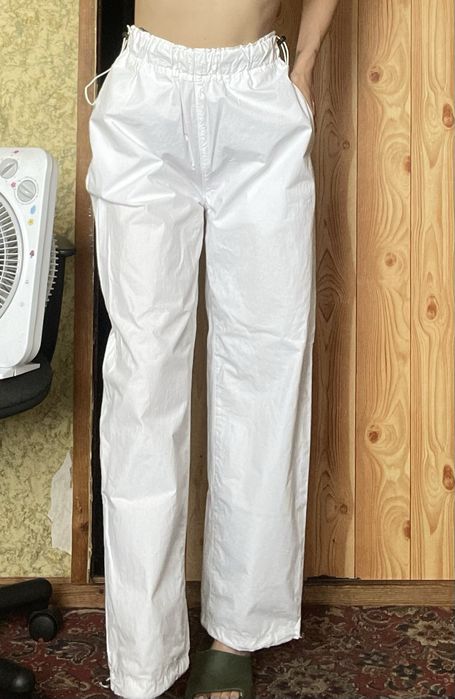 Штани жіночі широкі білі