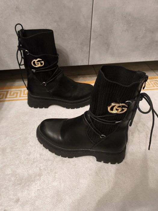 Trapery botki skarpetkowe GG