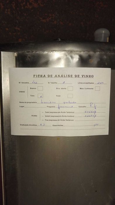 Vinho caseiro americano tinto