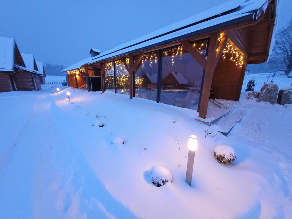 Domek domki w górach Lasówka Zieleniec Góry Sudety nocleg wakacje  SPA