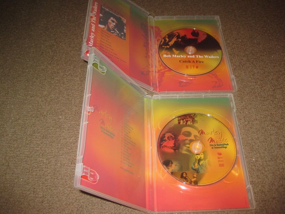2 DVDs Musicais do Bob Marley "History, Tribute & Music" com Box!