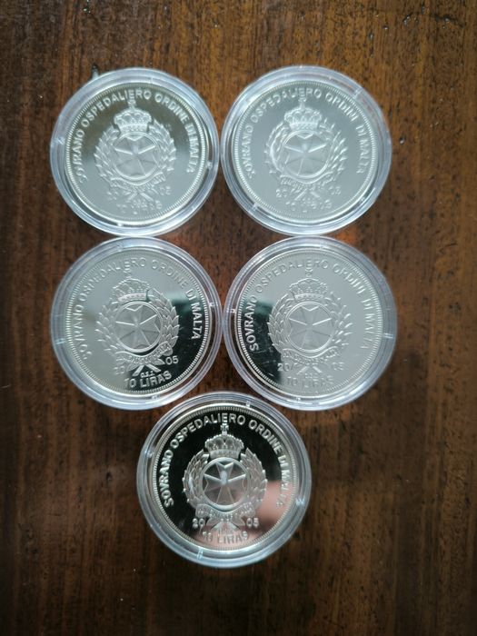 Moeda 50 Cêntimos Vaticano 2018 / Ordem de Malta 2005 João Paulo II