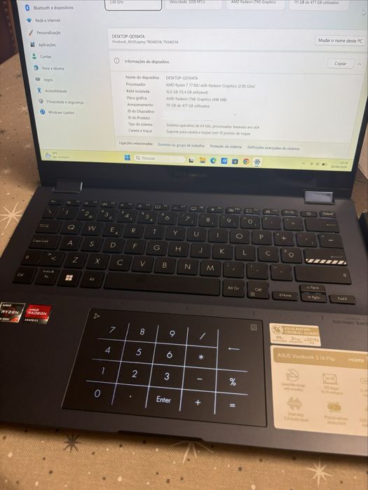 Portátil ASUS VivoBook Flip - Ryzen 7