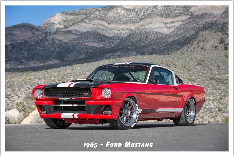 Poster McLaren 570S - Ford Mustang - Papel fotográfico Premium