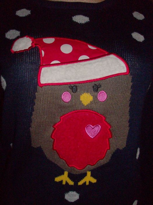Sweter świąteczny R.S 36,38 granatowy