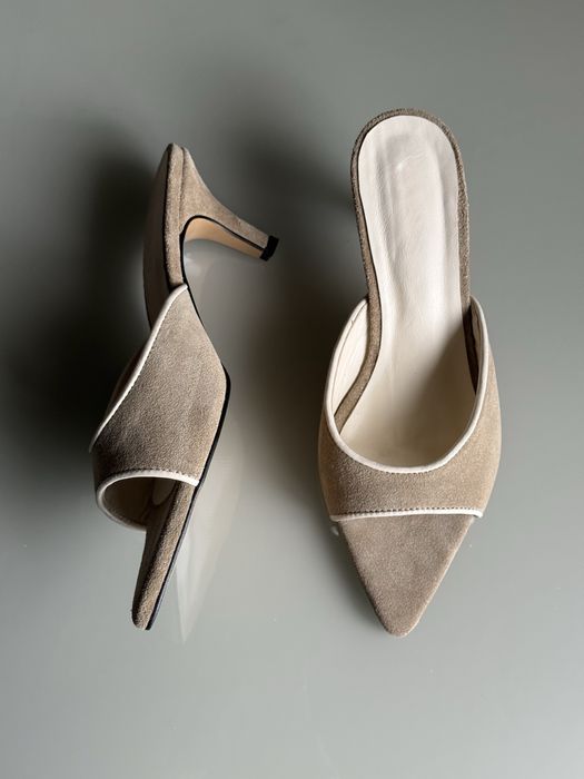 Жіночі мюлі замша та шкіра 37-24 см