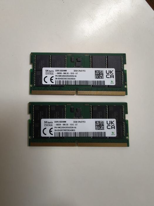 Memória  RAM  SK hynix 64gb  DDR5  5600Mhz CL46