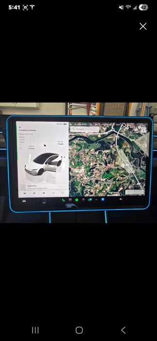 Carregador.Luz Ambiente tesla model Y