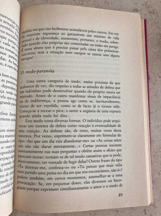 Livro "O Medo do Grande Amor" de Louise Poissant