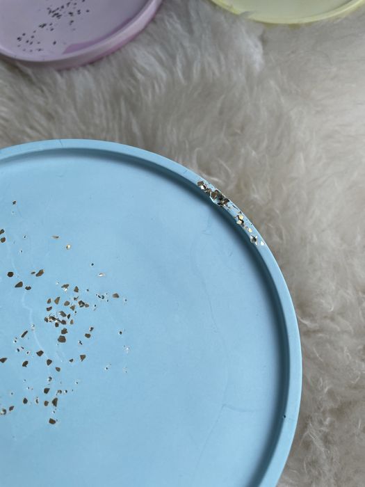 Taca z gipsu polimerowego miętowa 16 cm