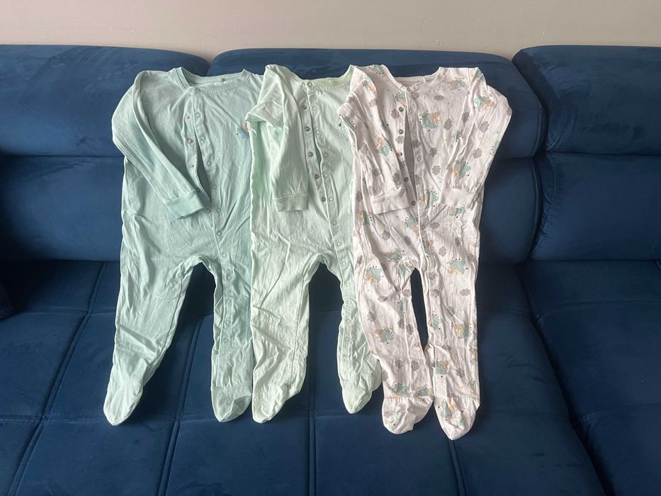 Trzy piżamy pajace Dada rozm. 92