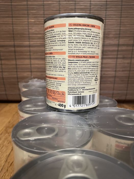 Animoda kitten 400g x 12 puszek mokra karma dla kotow pasztet pate