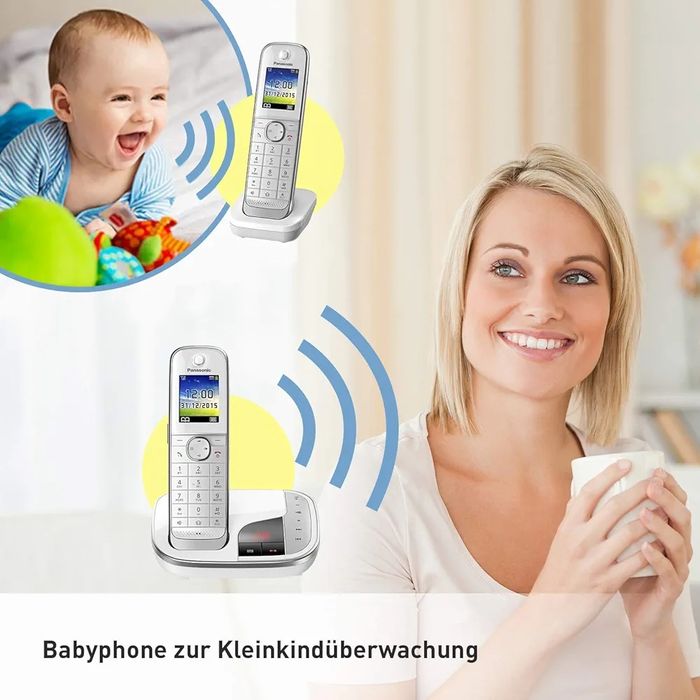 Цифровий телефон Panasonic KX-TG322 з двома трубками