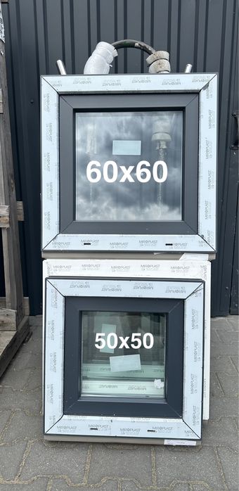 Okno PCV nowe 50 x 40, białe, dostępne od ręki! Inne rozmiary,kolory