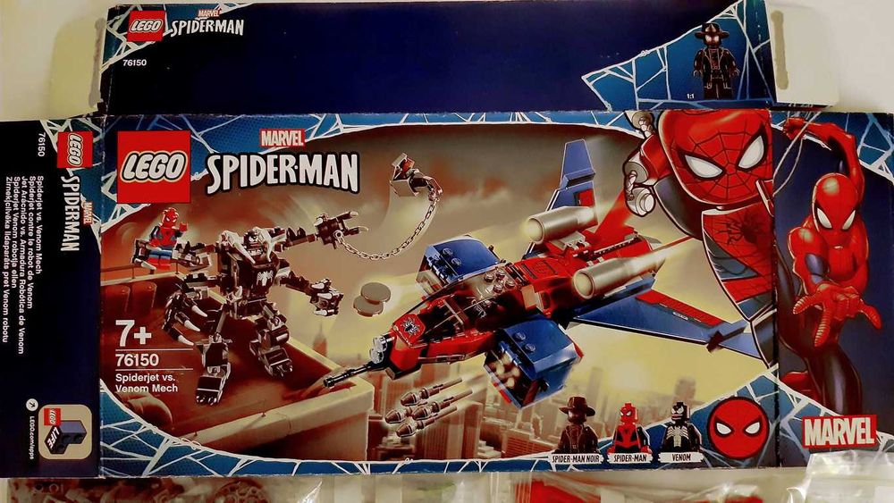 Lego Marvel 76150 Spiderjet vs Venom Mech em peças novas
