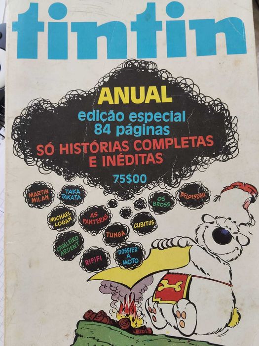 Revistas de Tintim Anual de 1975, 1976 e 1977: