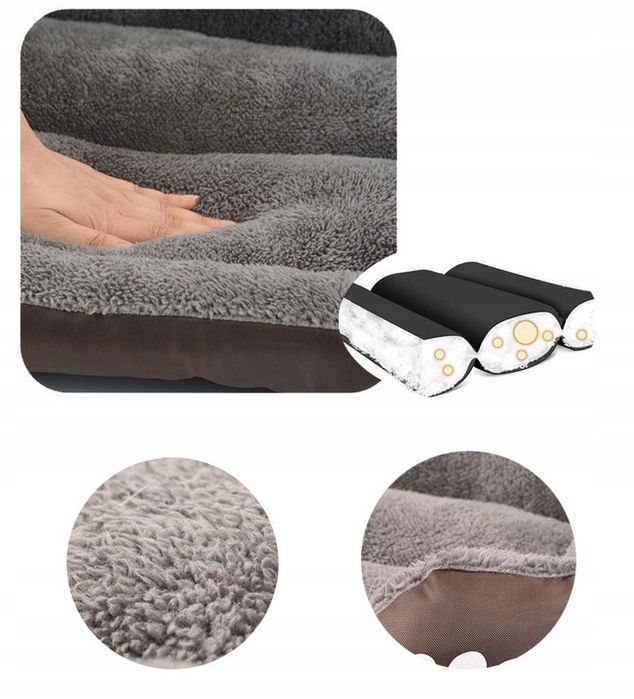 Miękkie Legowisko L 45x30 Dla Psa Kota Ciepła Poduszka Kojec Kanapa