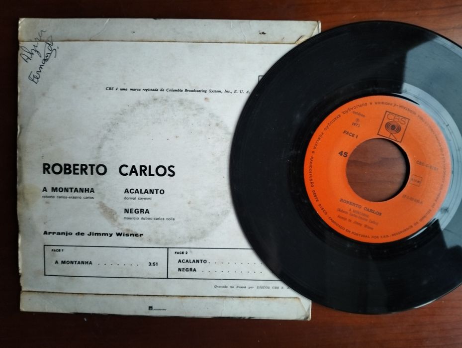 Disco de vinil single Roberto Carlos