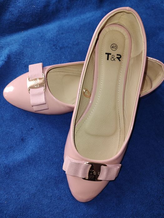 Baleriny różowe Tom&Rose rozmiar 40
